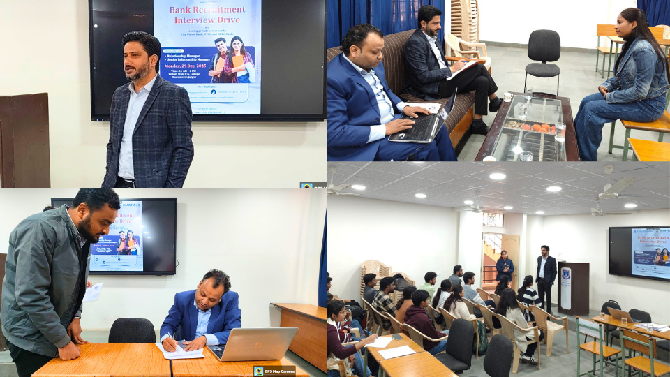 Campus Placement Drive for Banking Recruitment